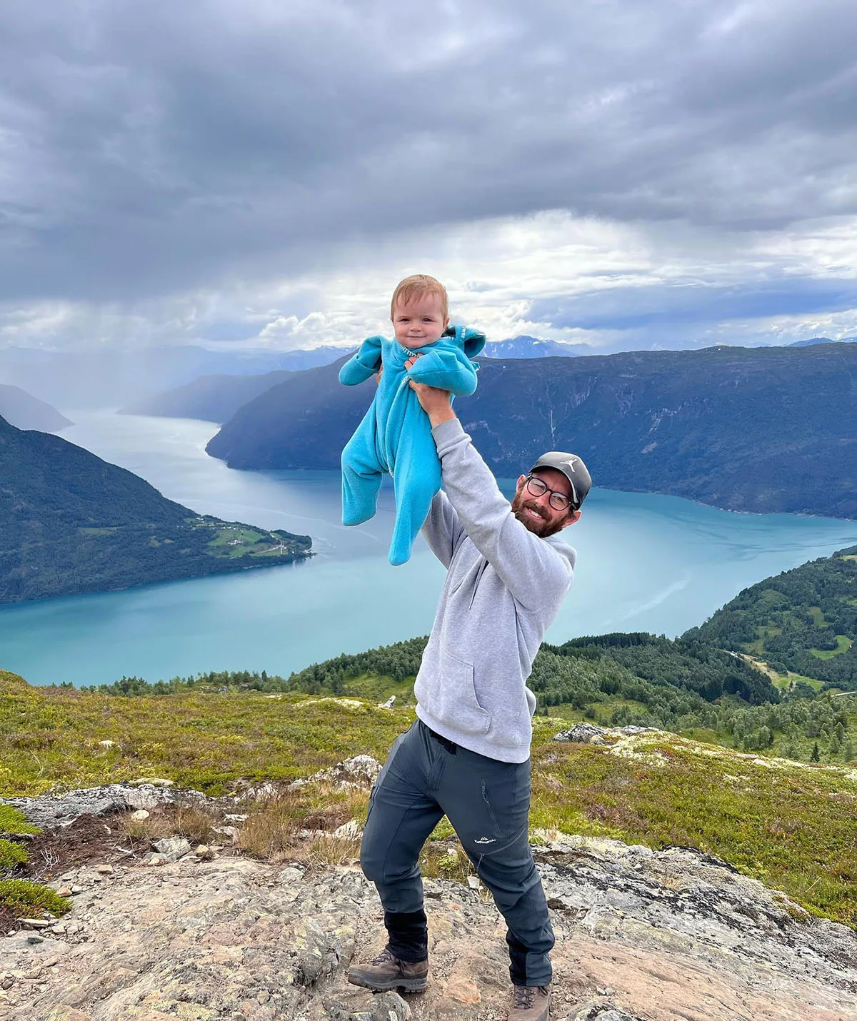 Will and Atlas take in the scenery. (Image: Supplied)