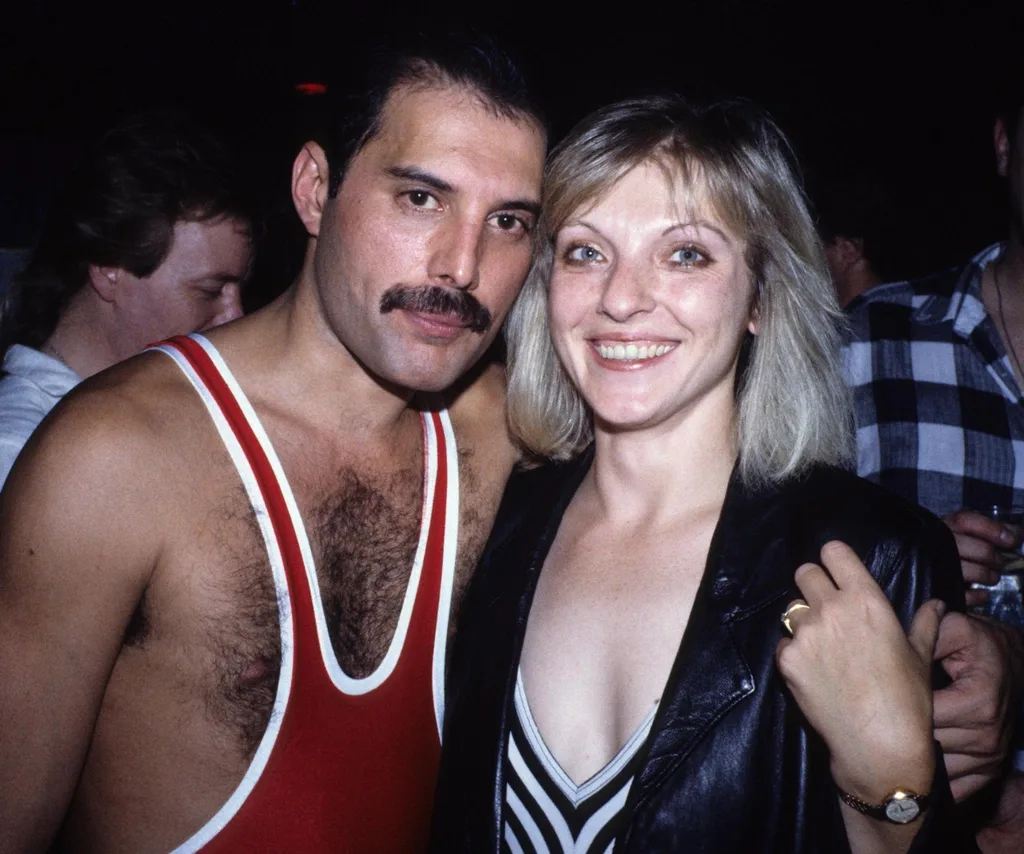 Freddie poses with ex-fiancee Mary Austin