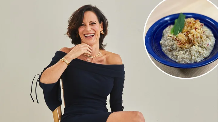 Sarah Di Lorenzo and her breakfast staple apple, cinnamon and quinoa porridge