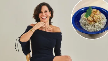 Sarah Di Lorenzo and her breakfast staple apple, cinnamon and quinoa porridge