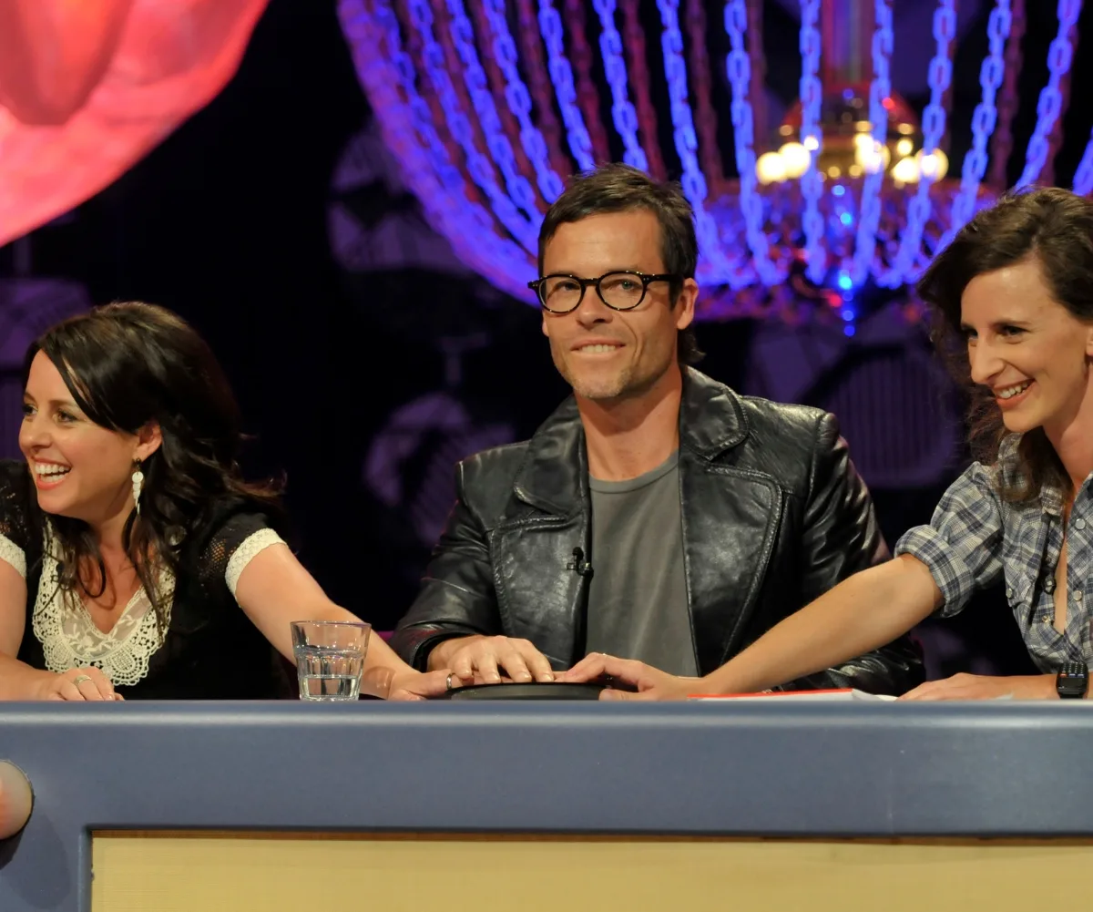 Three people on a gameshow