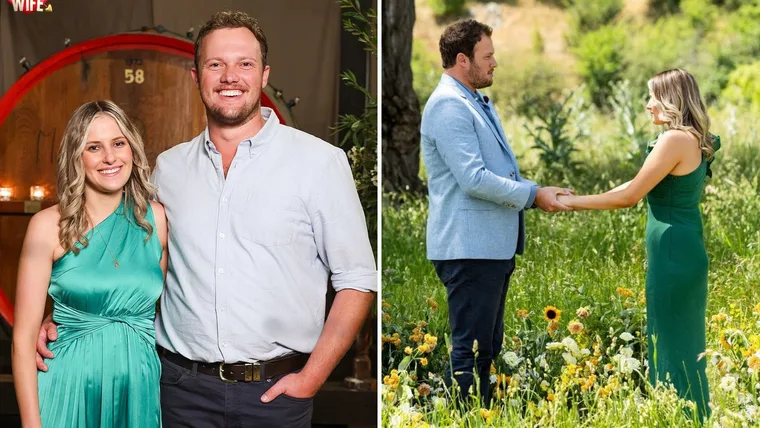 Farmer Corey confesses his love to Keeley on Farmer Wants A Wife 2025