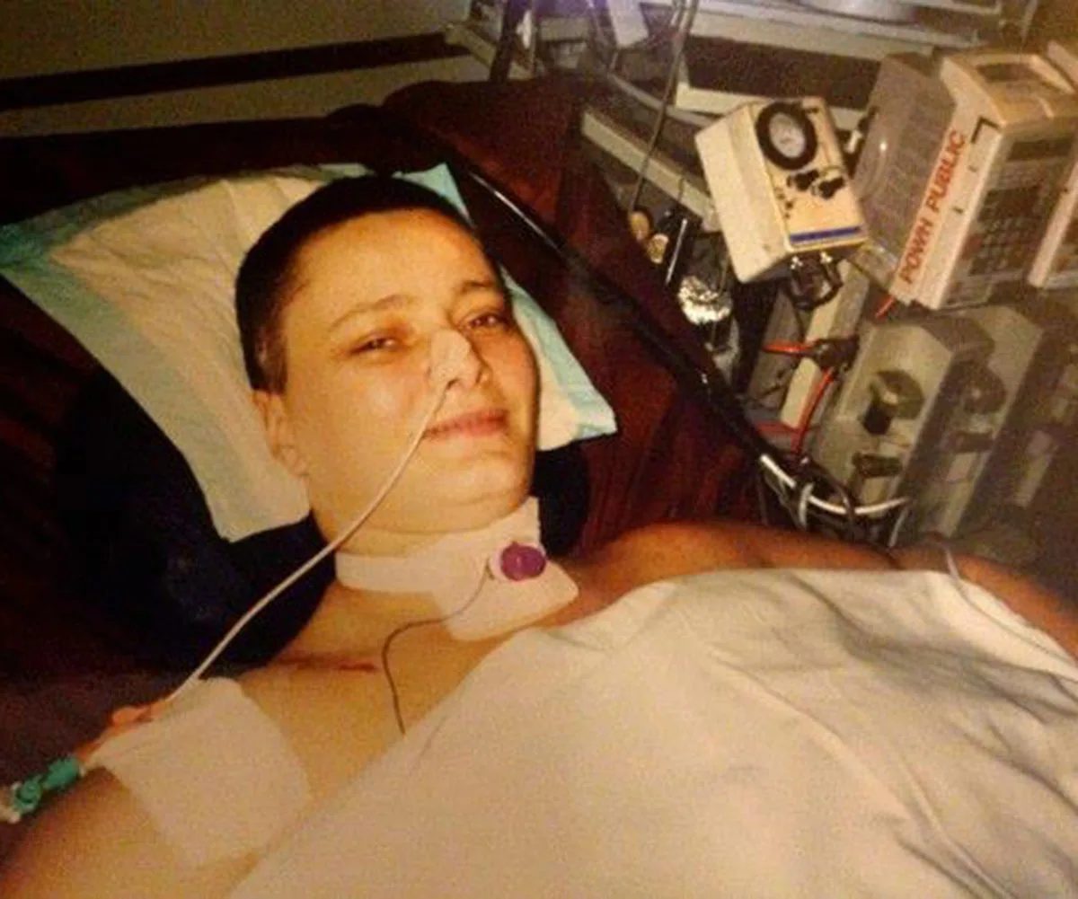 Me in hospital after the car accident. (image: Supplied)