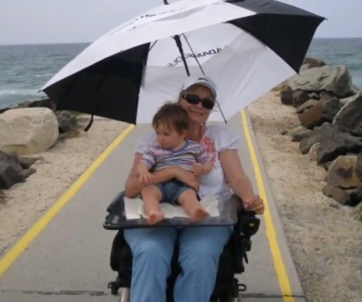 Me and my beautiful son D'arcy. (Image: Supplied)