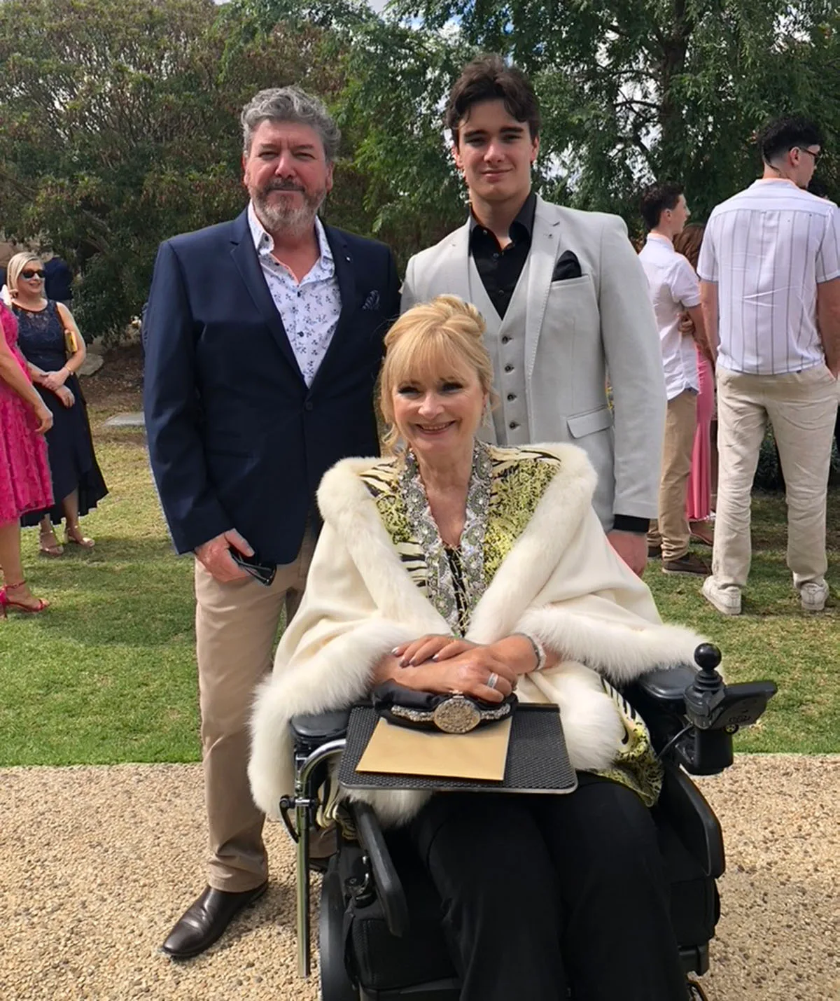 Robert and I with our son D'arcy. (Image: Supplied)