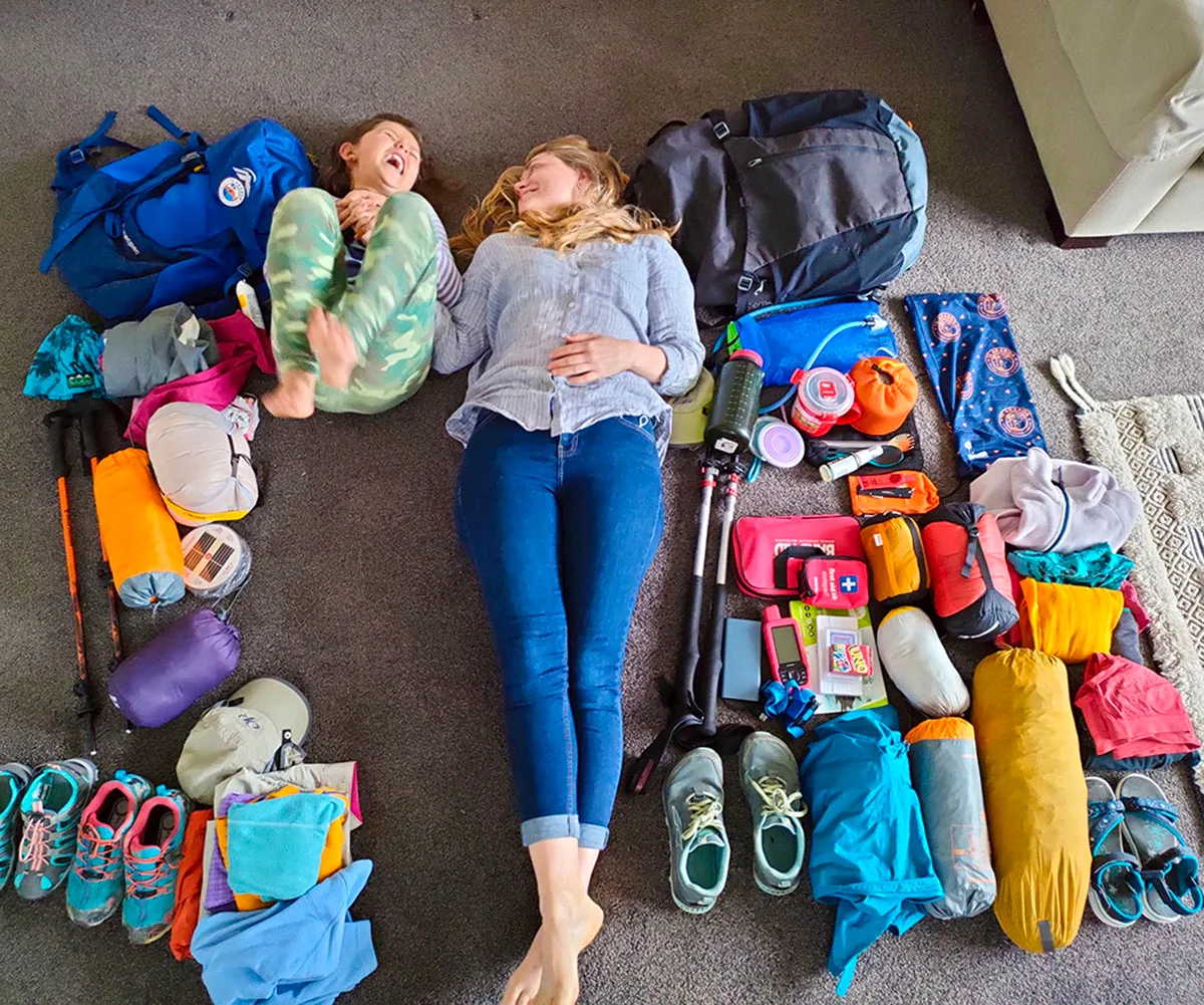 Victoria and Emilie packing up their lives for 6 months. (Image: Supplied)