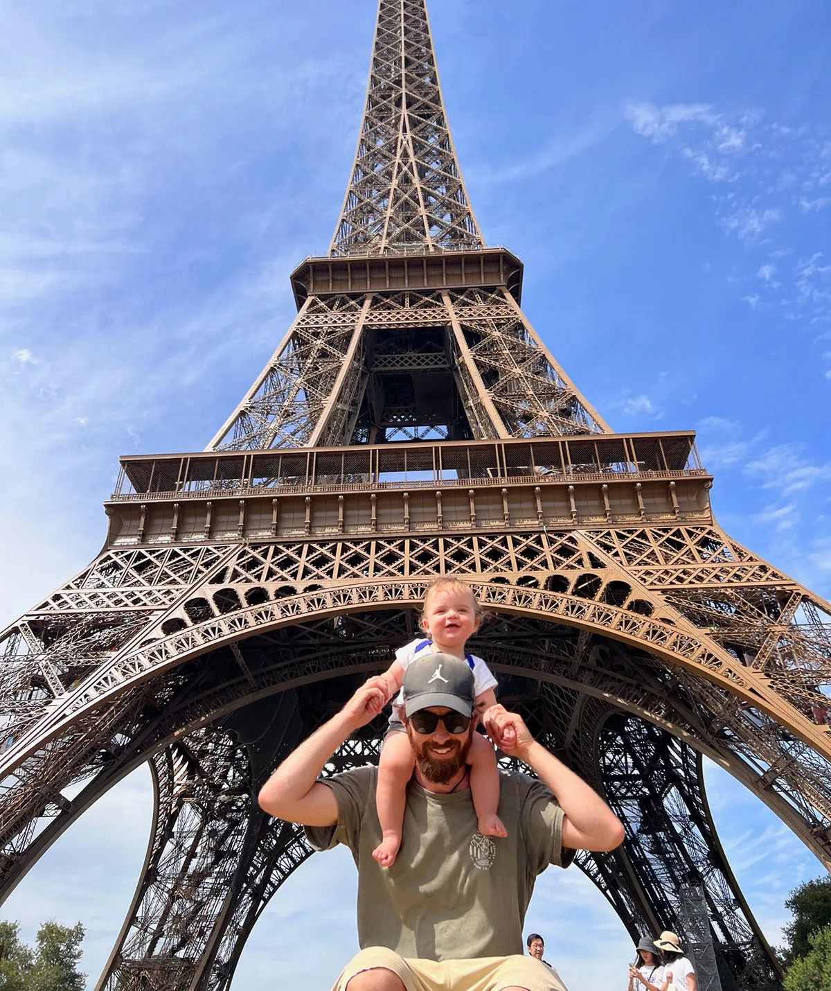 Will and Atlas in Paris. (Image: Supplied)