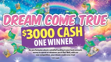 WIN! Take 5 Dream Come True Competition
