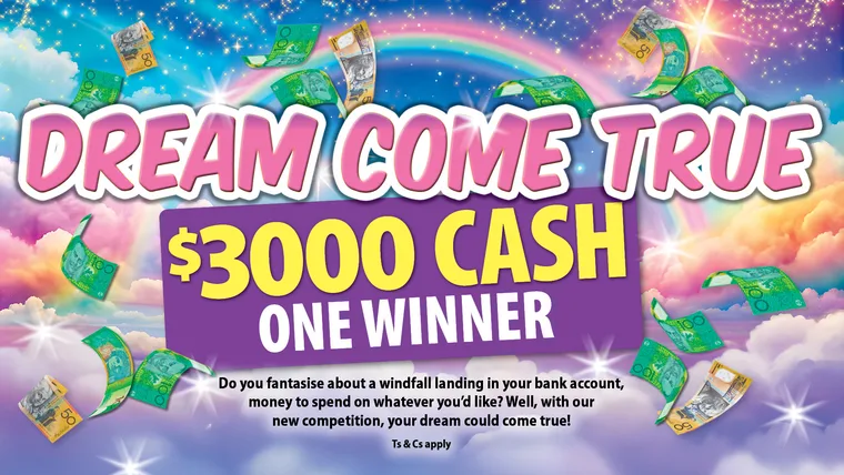 WIN! Take 5 Dream Come True Competition