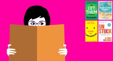 Illustration of a woman reading