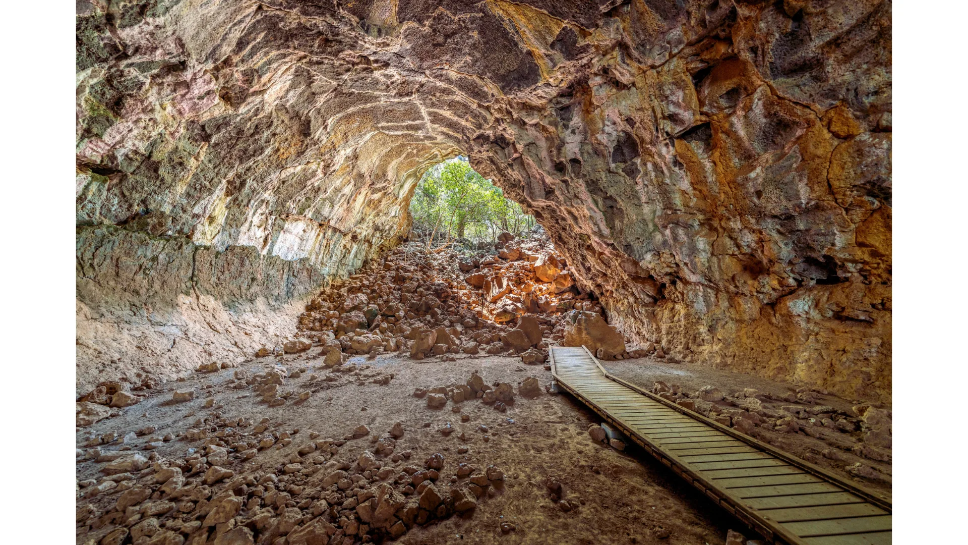 The impressive Undara Lava Tubes near Cairns.