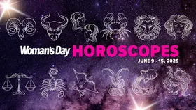 The 12 zodiac signs against a starry sky to indicate the week ahead for your star sign