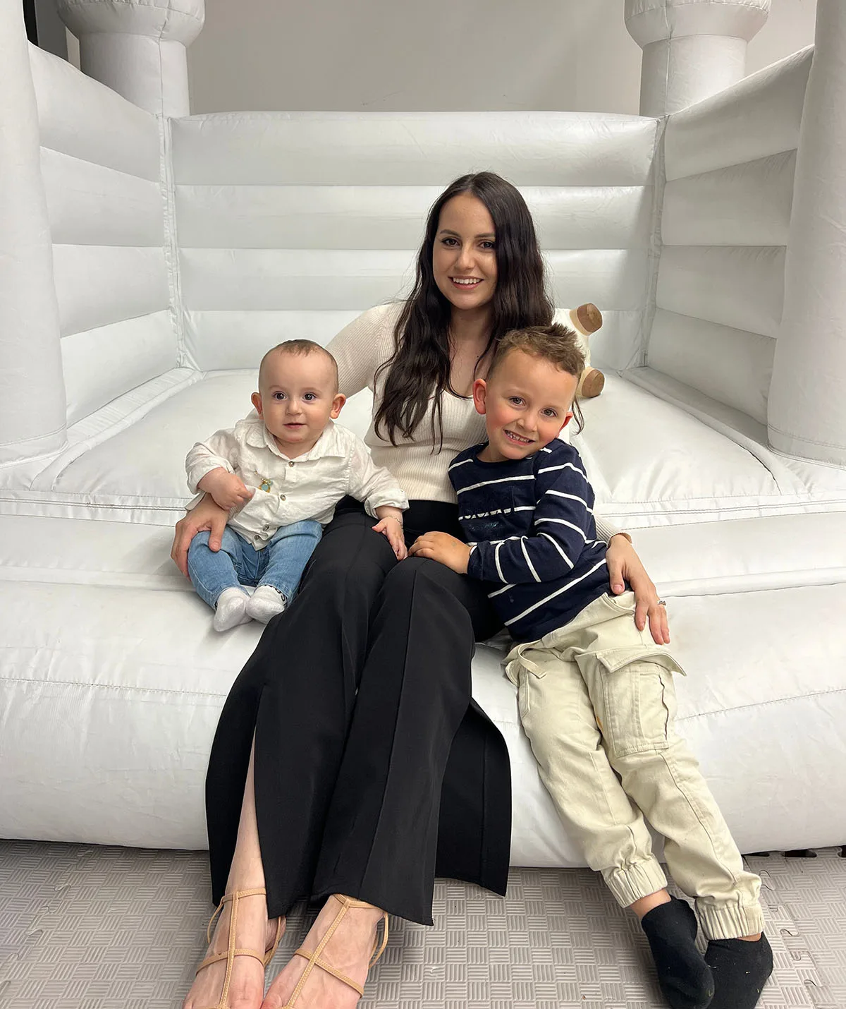 Me and my kids, Adem (left) and Ziya (right). (Image: Supplied)