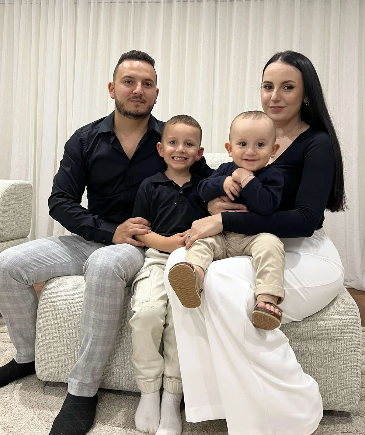 Catagay and I with out boys Adem and Ziya. (Image: Supplied)