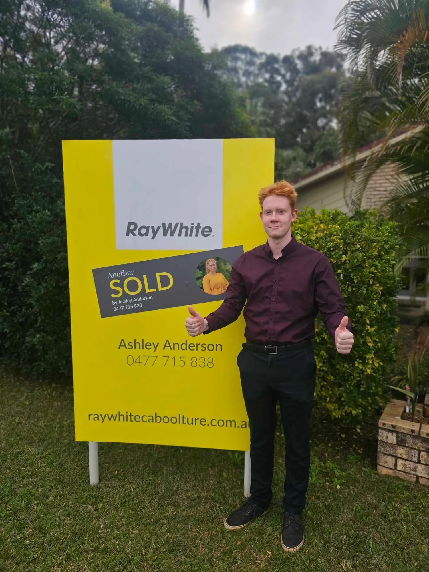 Jayden Nipperess working at Ray White