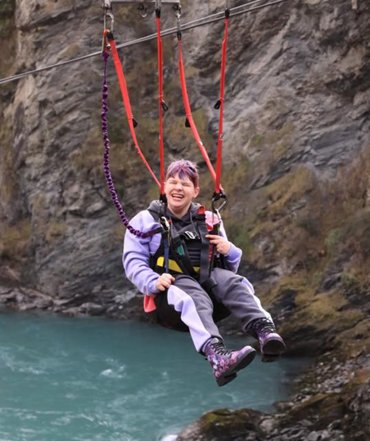 If I can conquer the zipline, I can do anything! (Image: Supplied)