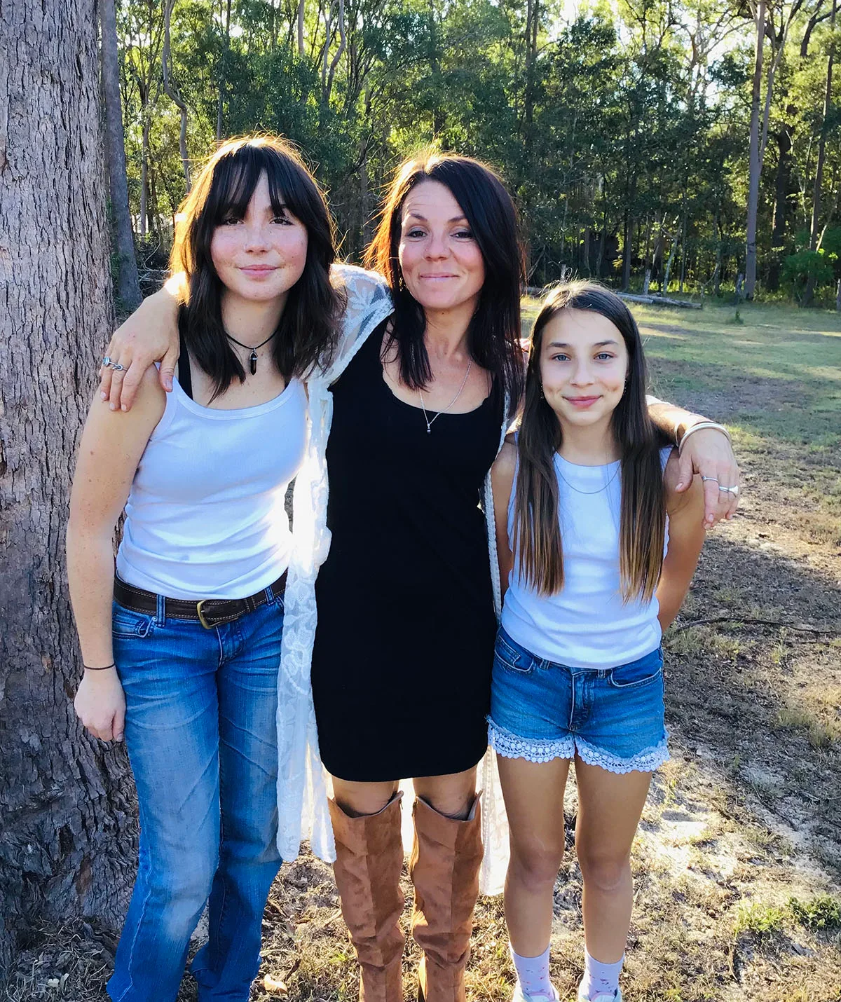 Me and my daughters Emmylou & Sofia. (Image: Supplied)