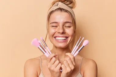 This simple makeup brush trick is a total game changer for your skin.