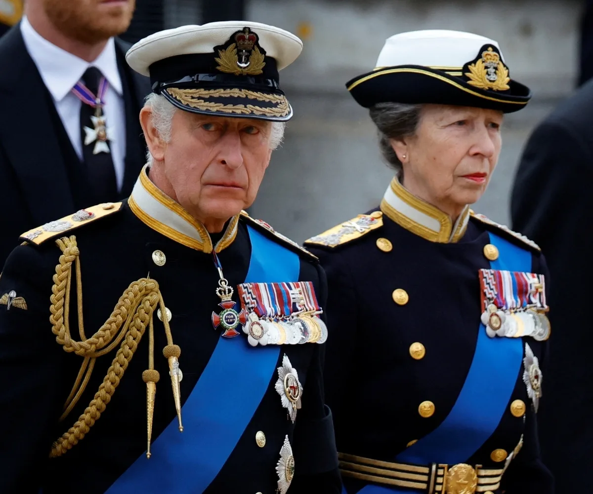 King Charles and Princess Anne.