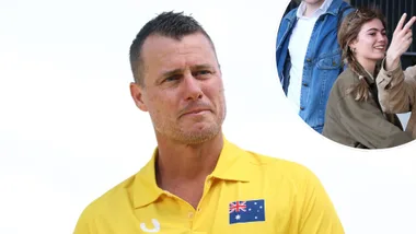 Lleyton Hewitt. Inset: Mia Hewitt