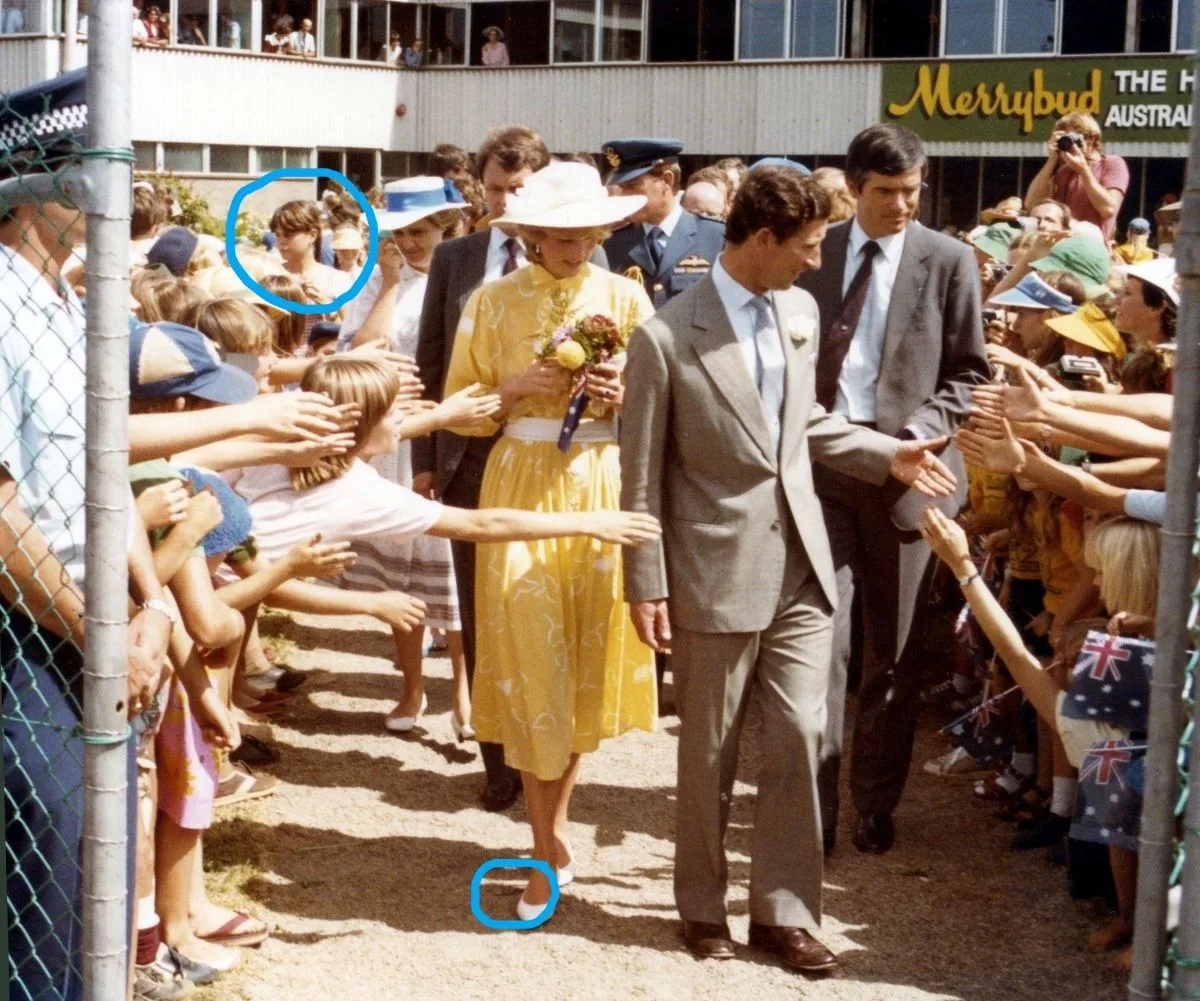 Princess Diana and Charles visiting a ginger factory in Queensland, 1983.