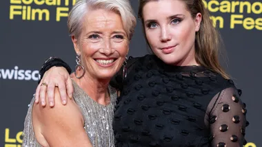 Emma Thompson steps out for a rare appearance with her lookalike daughter