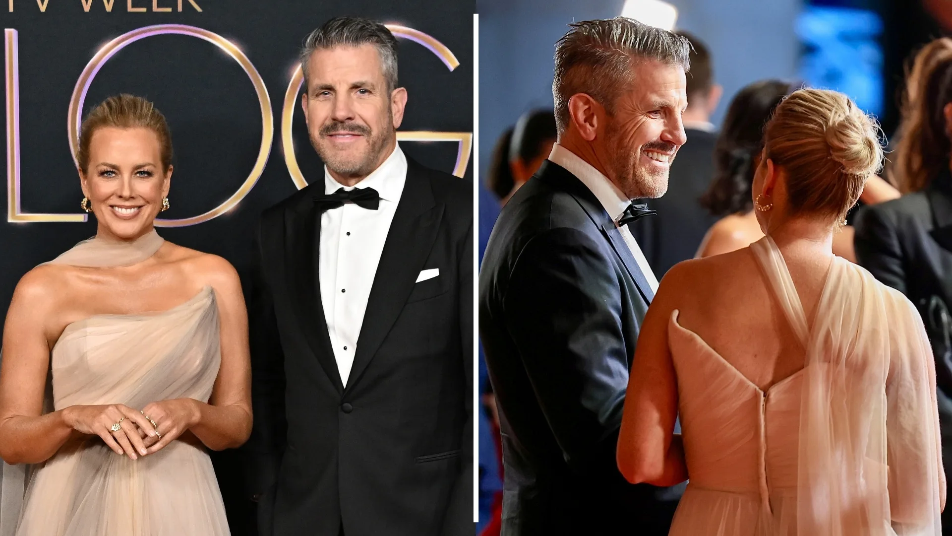 The Golden Bachelor host Samantha Armytage and Barry 'Bear' Myrden have sparked romance rumours! (Image: Getty)