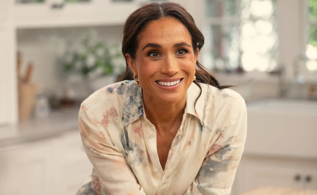 With Love, Meghan. Meghan, Duchess of Sussex in episode 108 of With Love, Meghan. Cr. Jake Rosenberg/Netflix © 2025