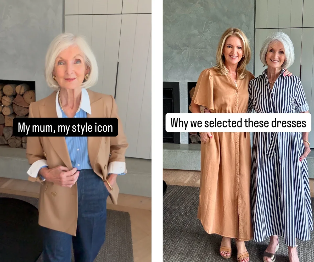 Two pictures of women