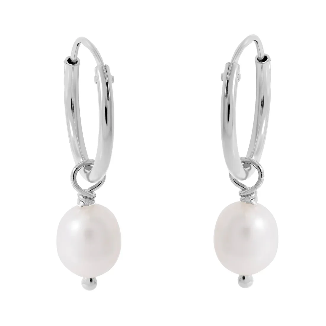 Midsummer Star silver pears earrings