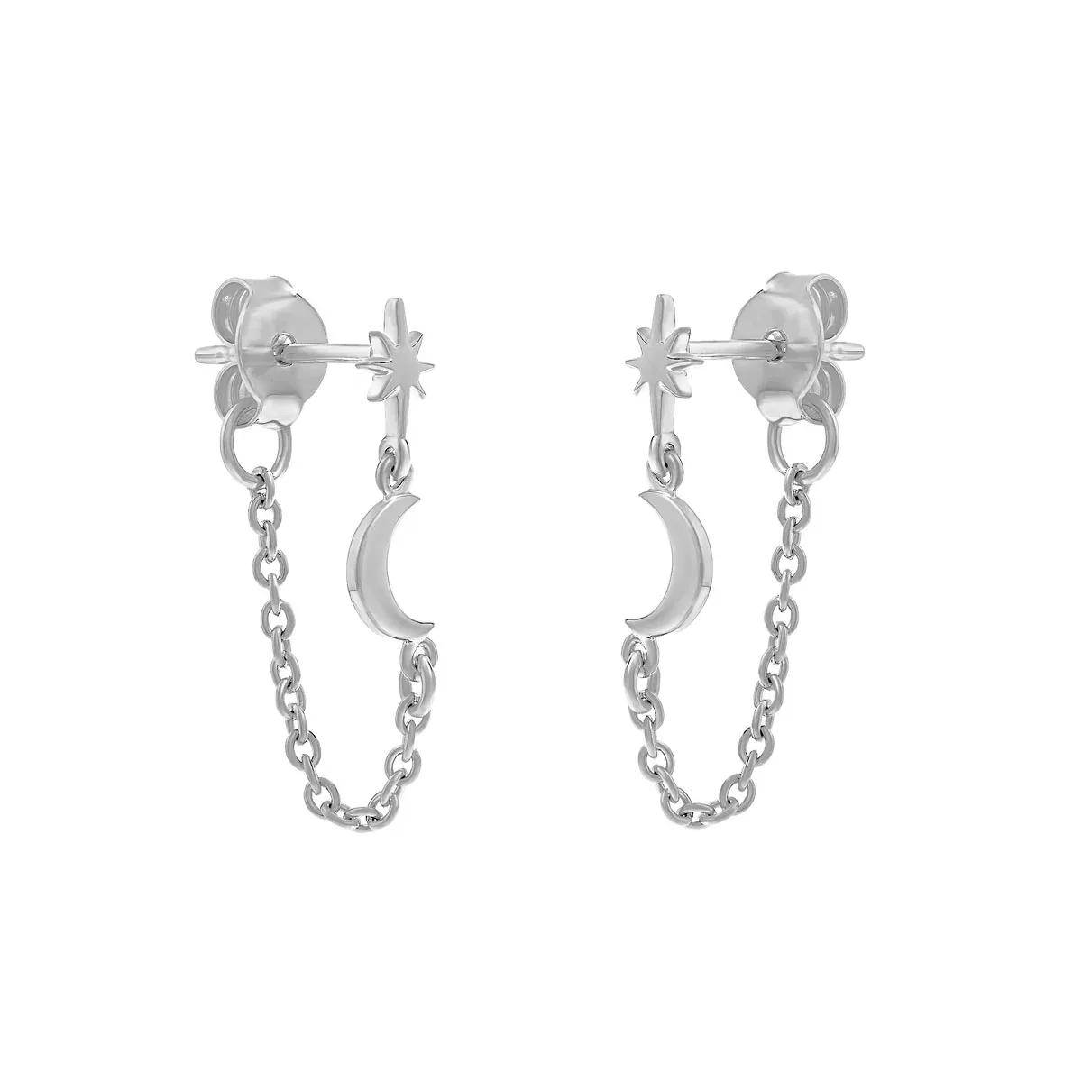 Arms of Eve jewellery stars and moons chained studs