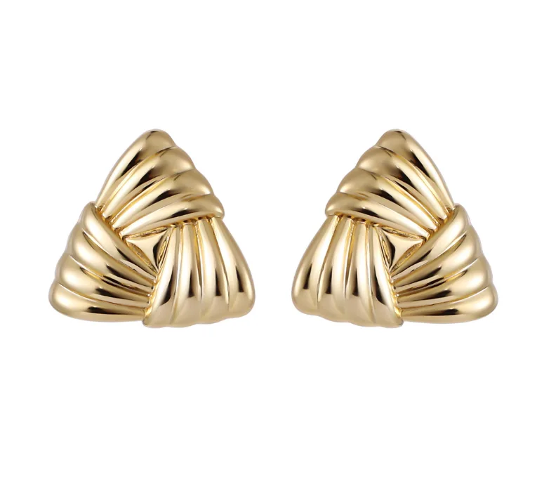 Gold triable earrings Sonter Studio jewellery