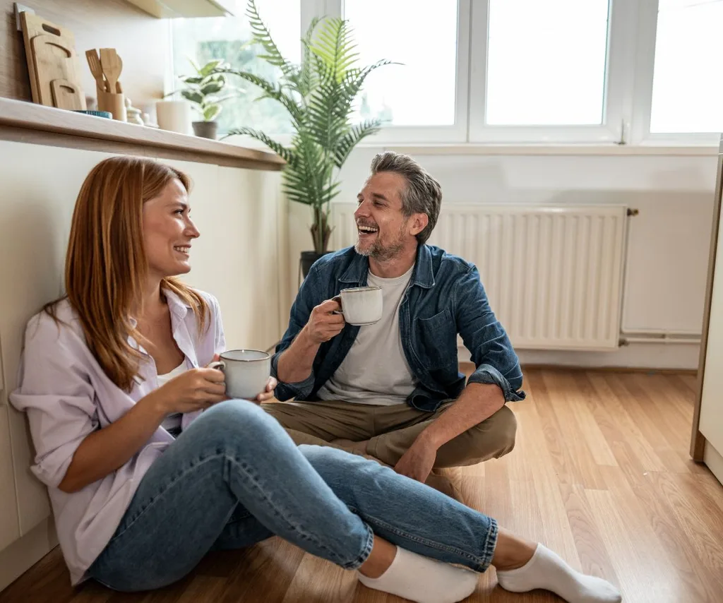 Couple talking