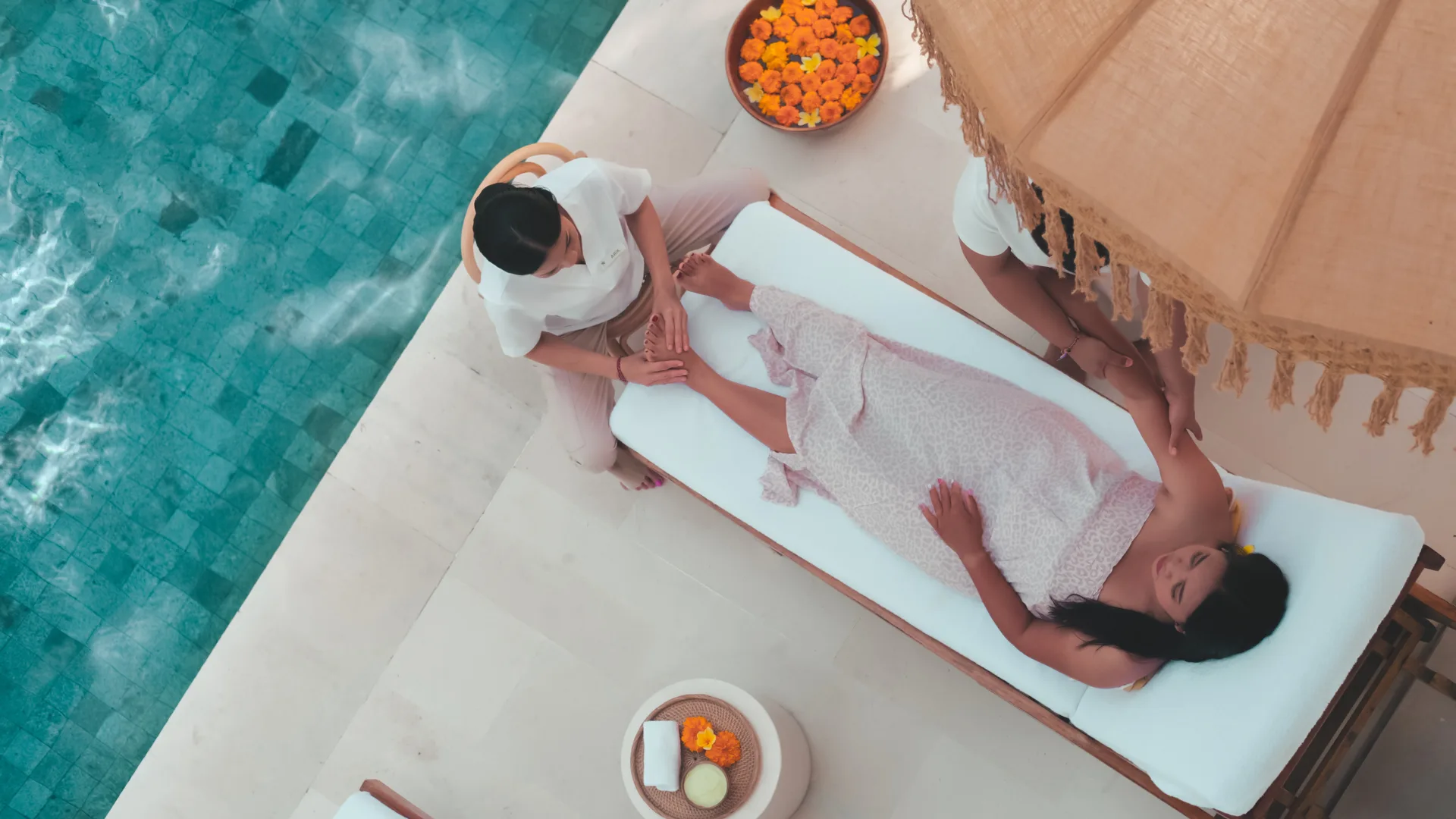 Bali retreat foot massage spa and self care day