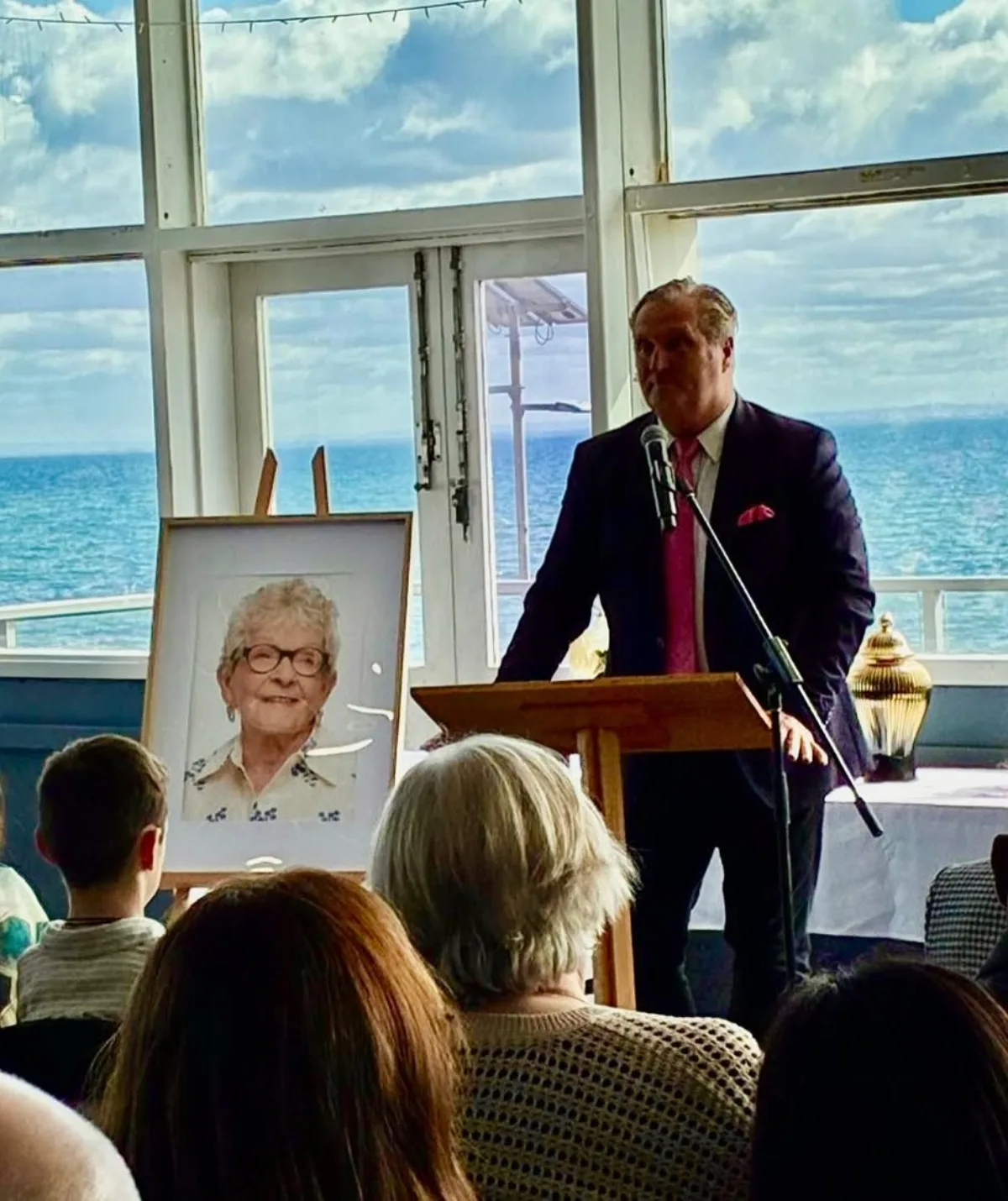 Matt Dalton at Emmie Silbery's celebration of life