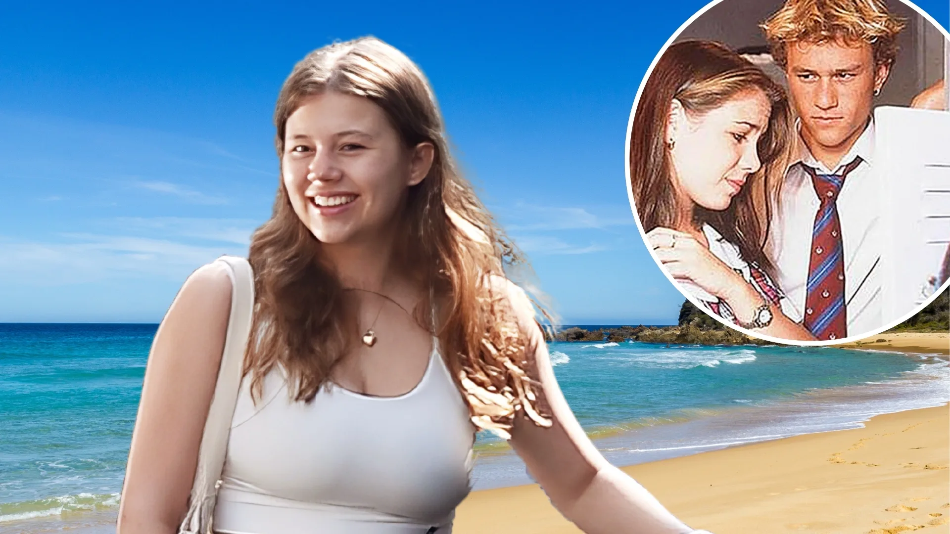 Summer Bay bound! Matilda Ledger is rumoured to be shooting scenes for Home and Away. (Image: 7 Network, Adobe, The Image Network)
