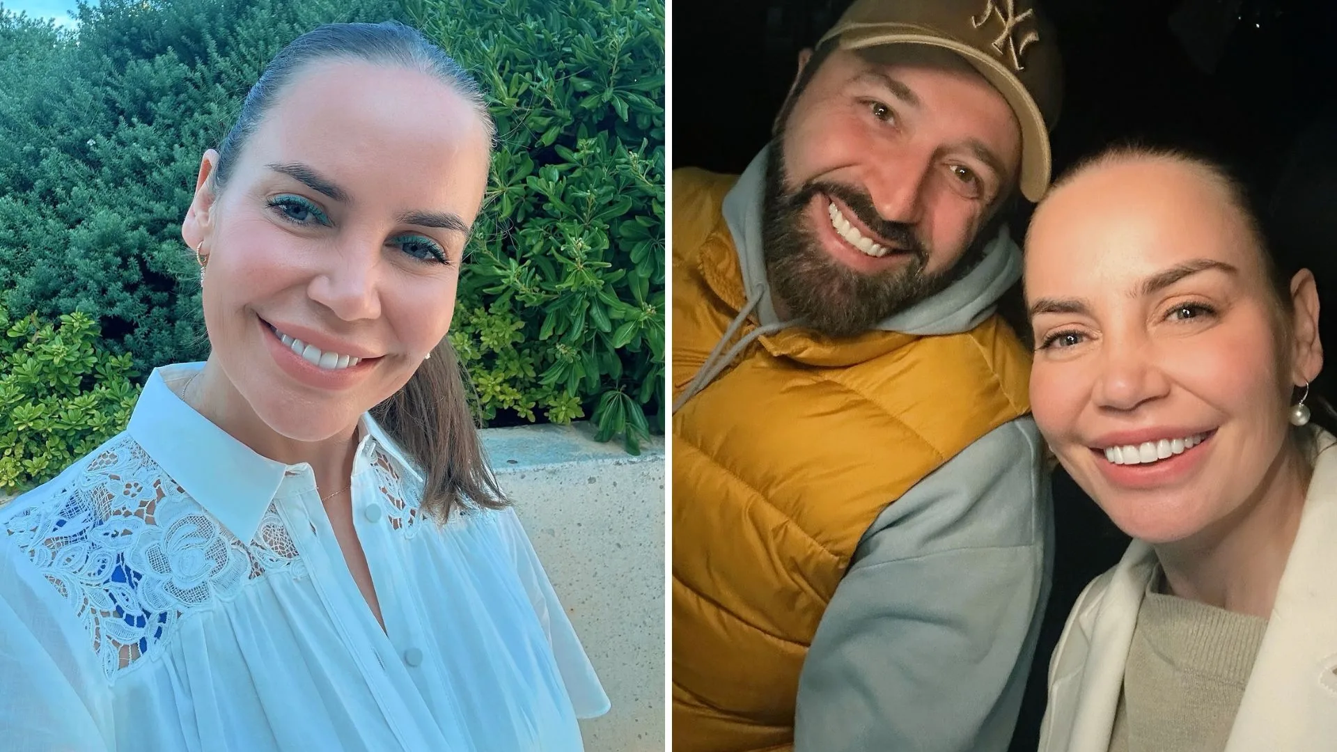 Jelena Dokic on her own and with her boyfriend