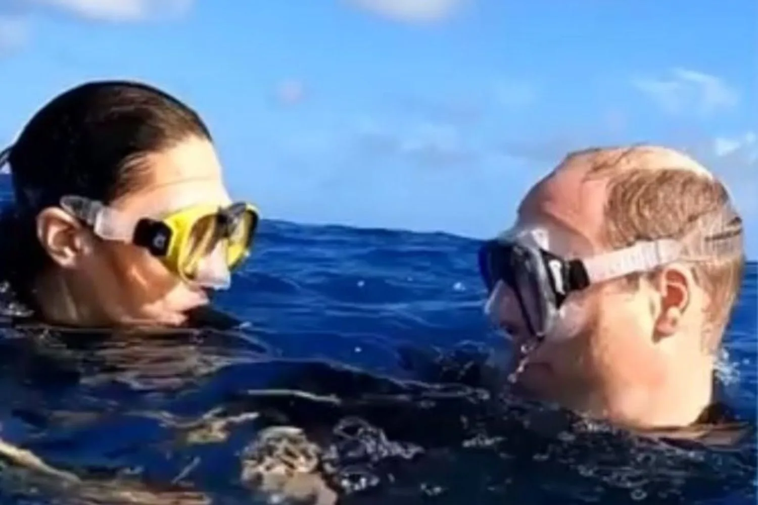 Prince William and Kate scuba diving in Belize