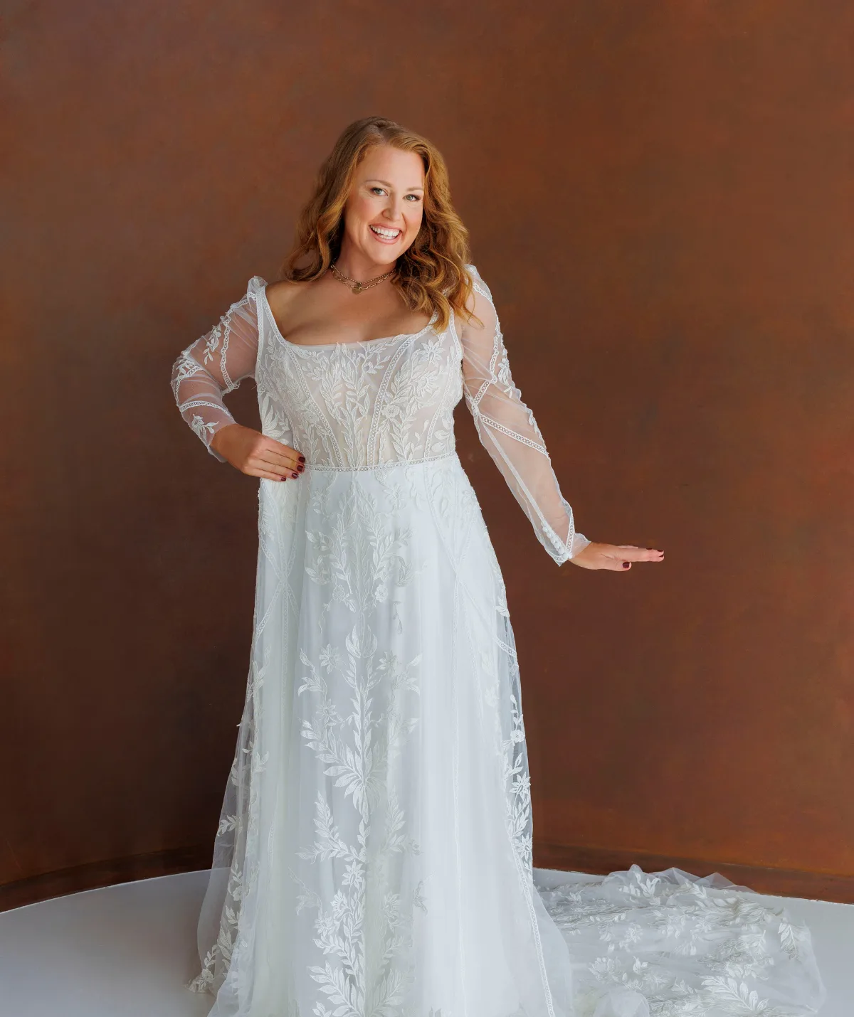 Katie Johnston wearing original MAFS wedding dress