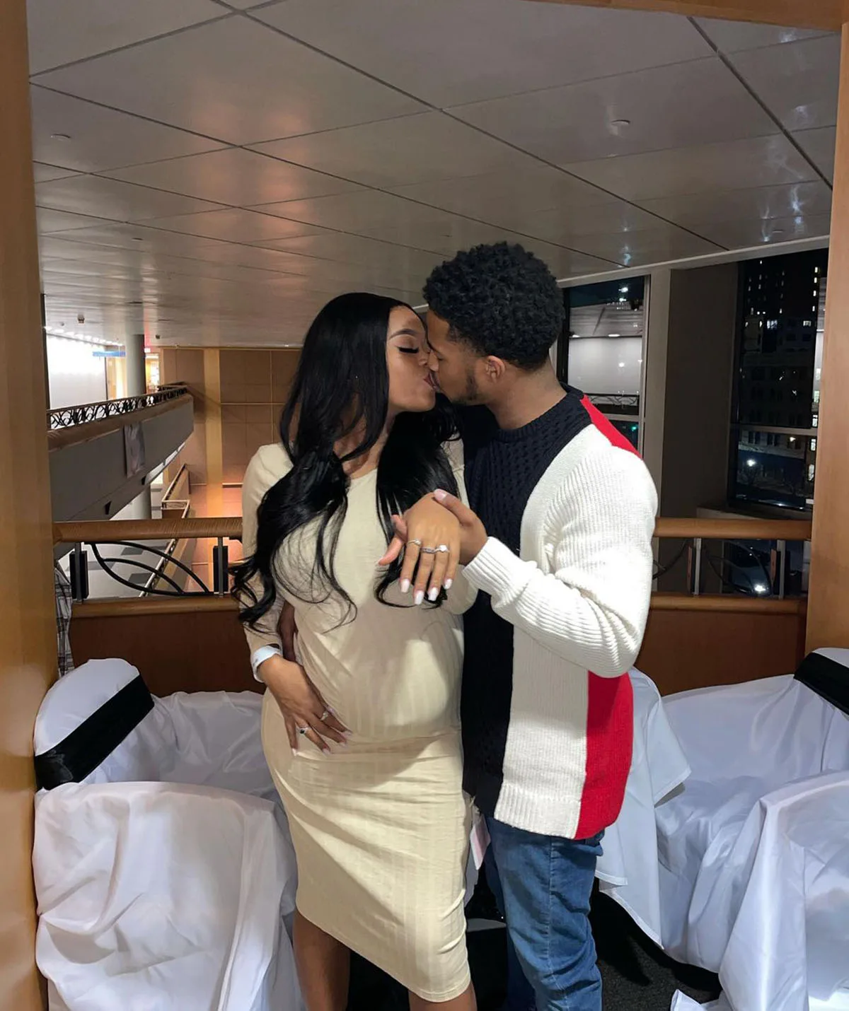 Antonio and I after our engagement. (Image: Supplied)