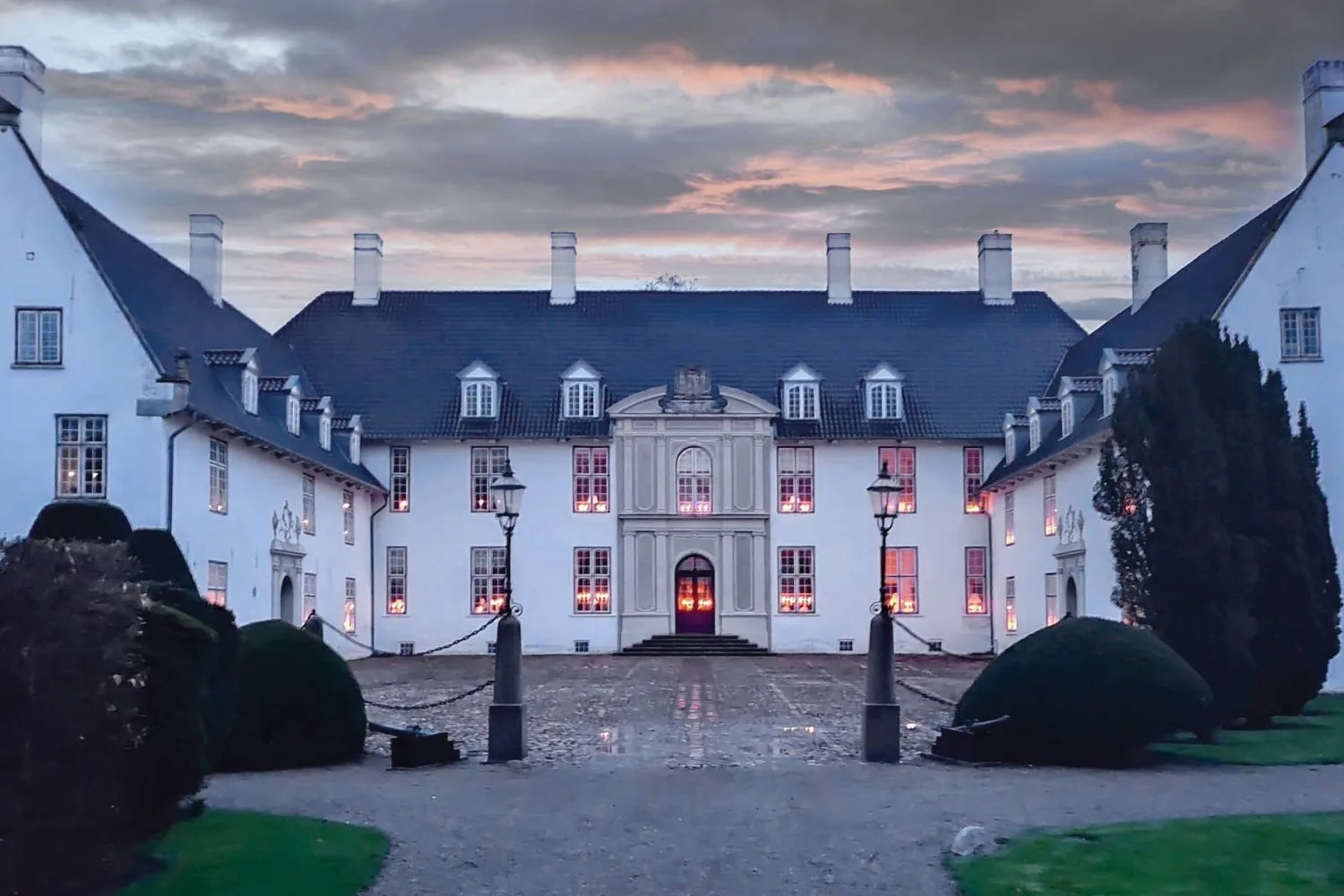 The exterior view of Schackenborg Castle 