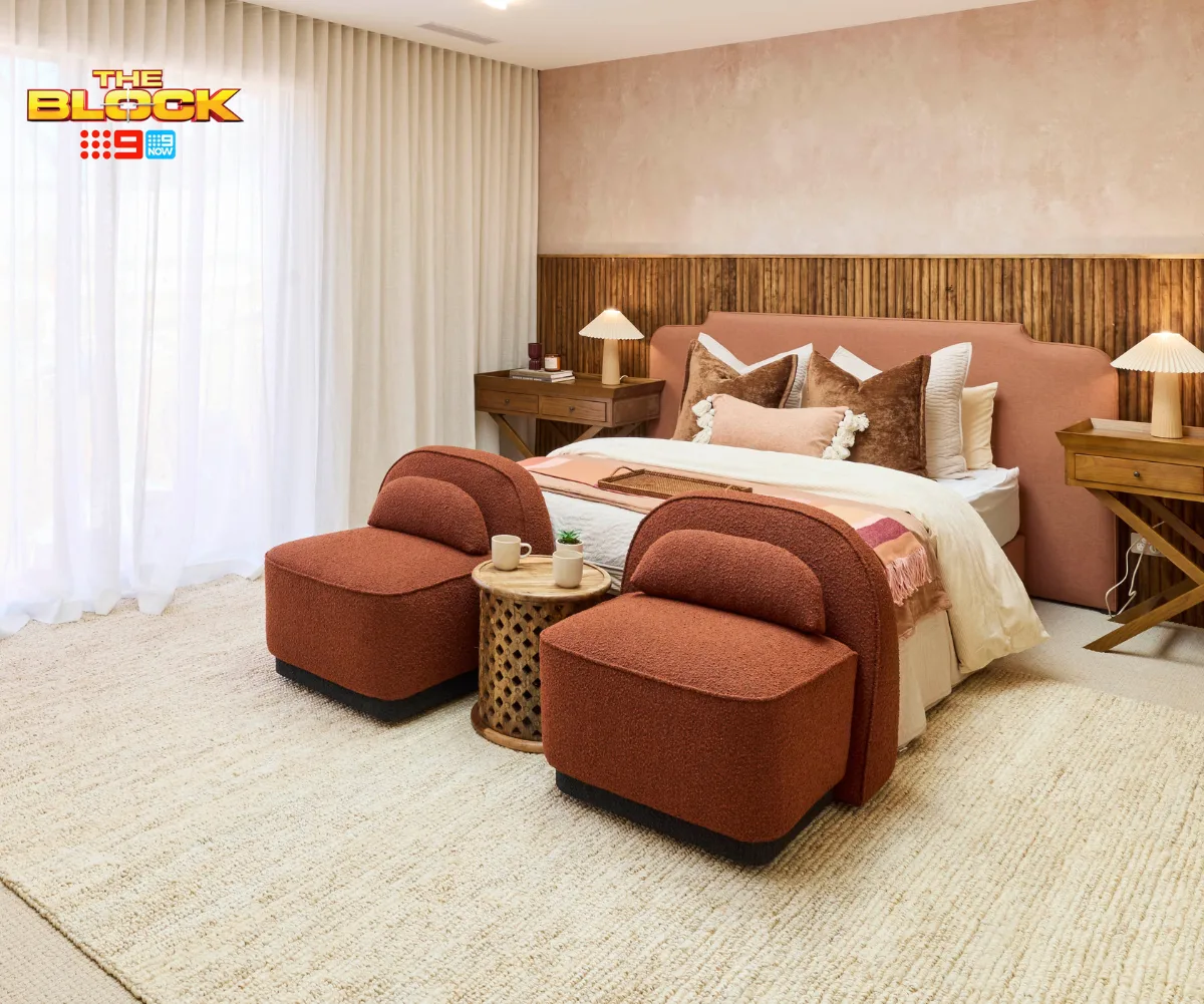 The Block Britt and Taz guest bedroom