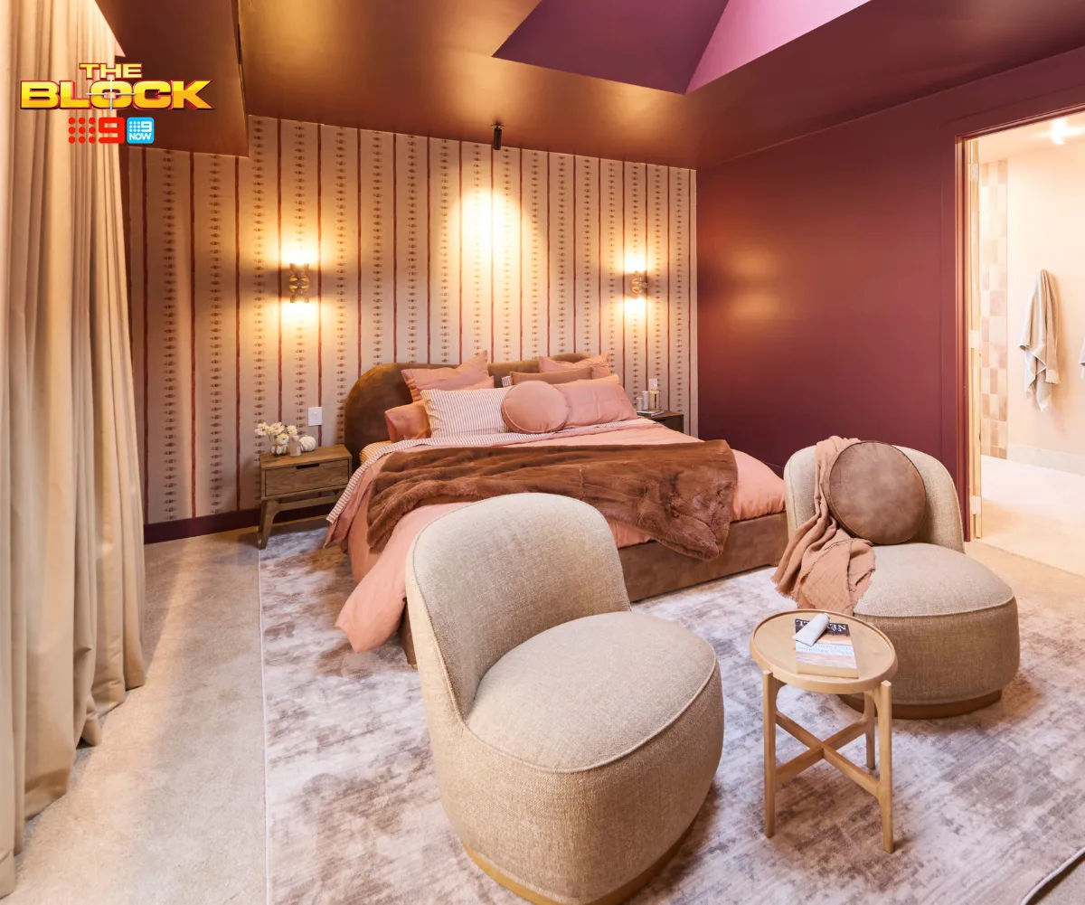 Sonny and Alicia guest bedroom the block