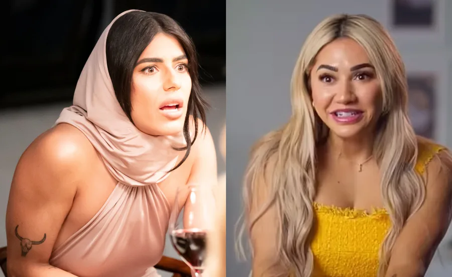 Two women appear shocked