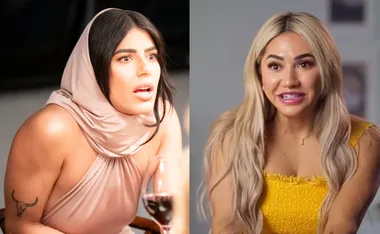 Two women appear shocked