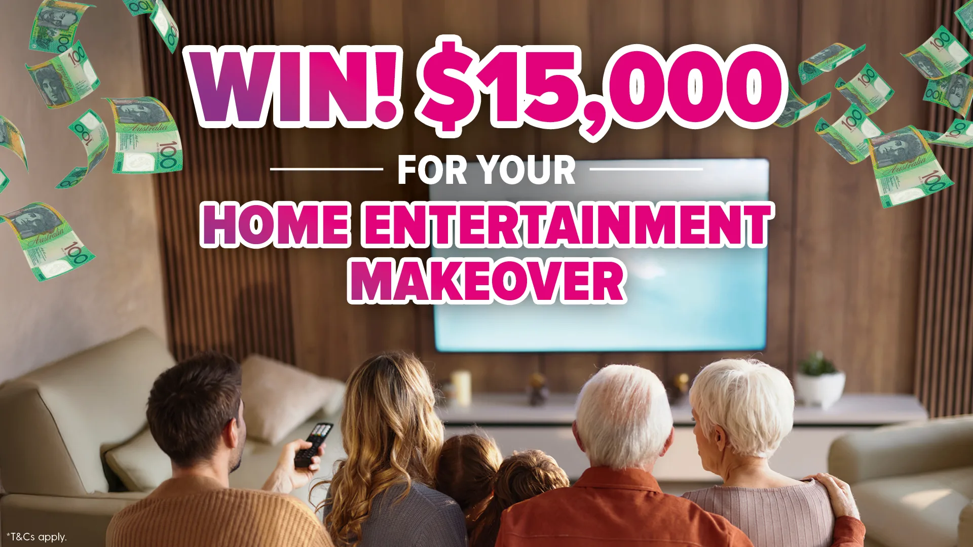 WIN! $15,000 for your Home Entertainment Makeover