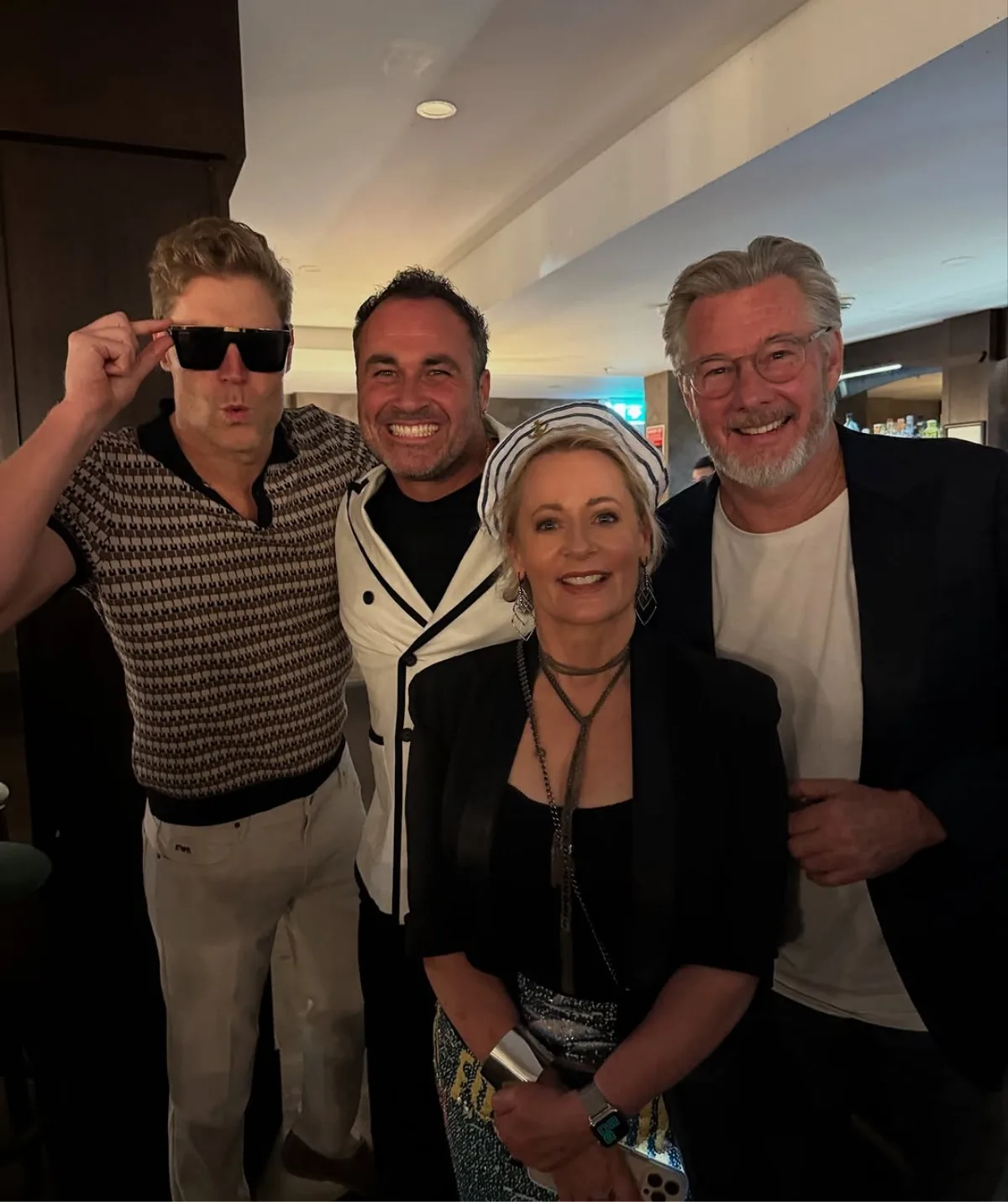 Chris Brown, Miguel Maestre, Amanda Keller and Barry Du Bois