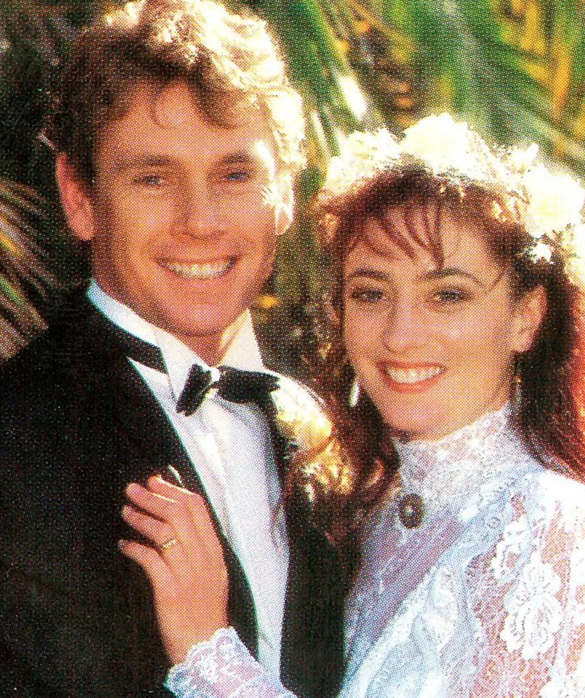 TV history! Matt and Lucy's wedding was one of A Country Practice's most memorable scenes. (Image: Channel Seven)
