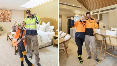 A look inside Britt and Taz’s completed house on The Block 2025