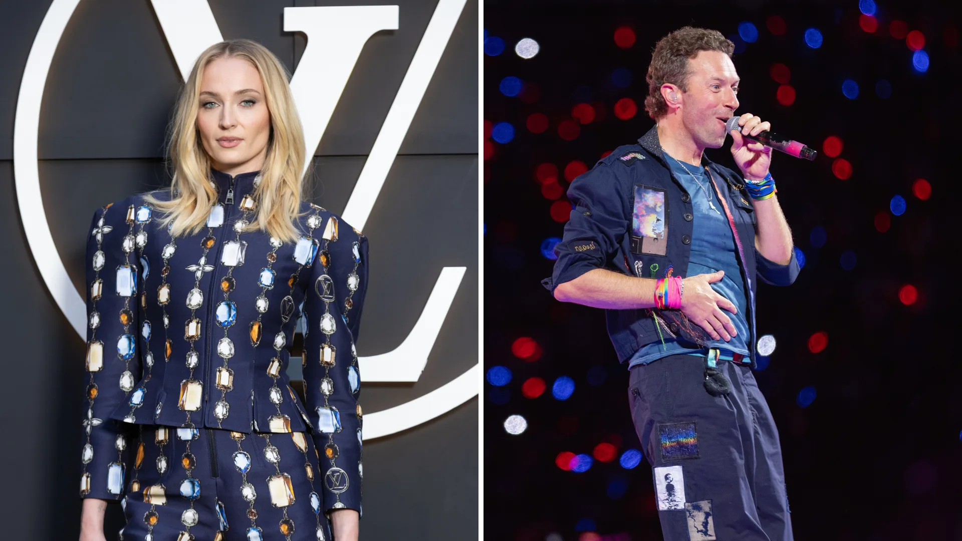 Chris Martin and Sophie Turner